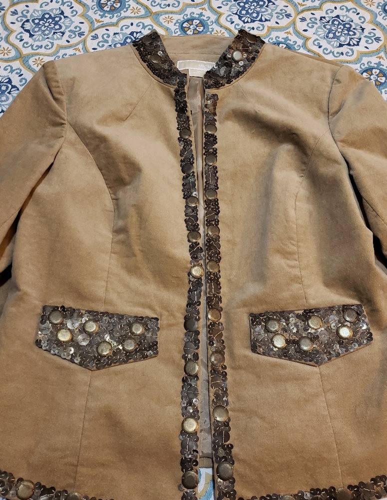 Michael Kors tan coat size 10